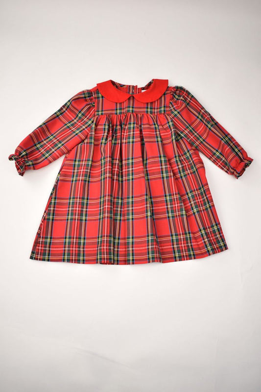 Plaid Long Sleeve Dress