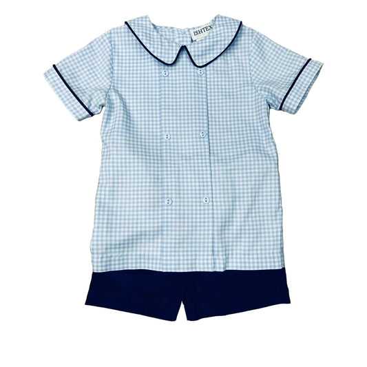 Boy’s Plaid Short Set