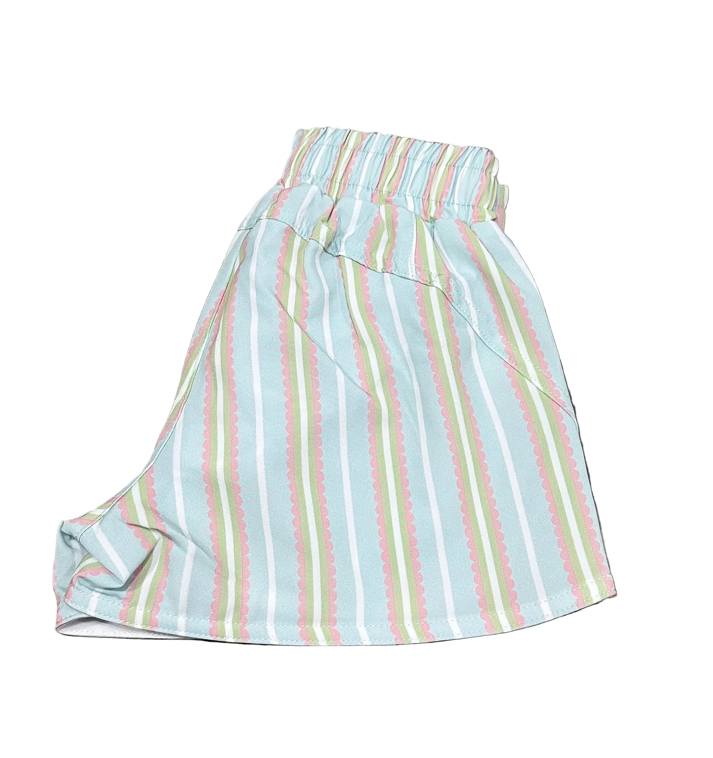 Blue / Pink stripe shorts