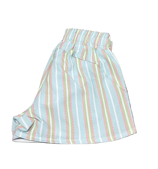 Blue / Pink stripe shorts