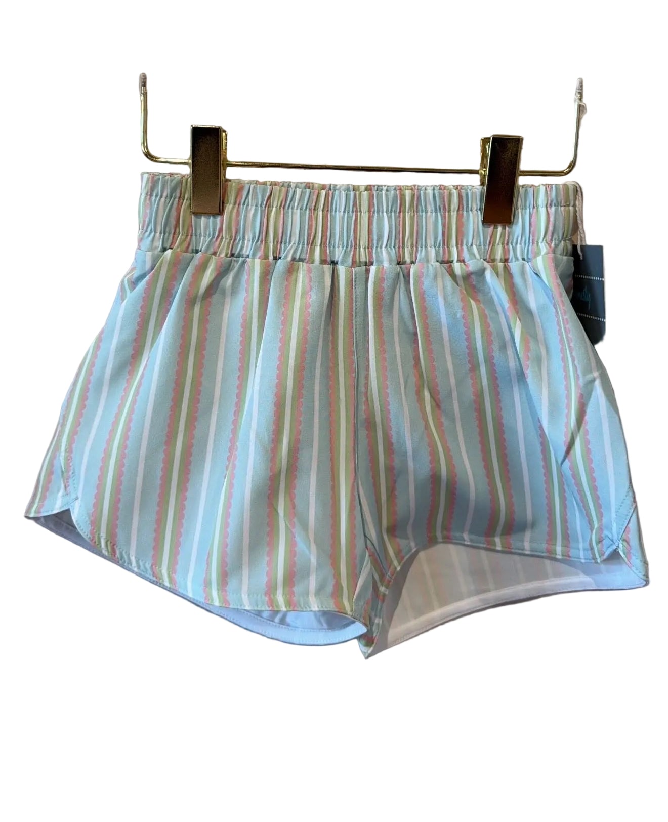 Blue / Pink stripe shorts