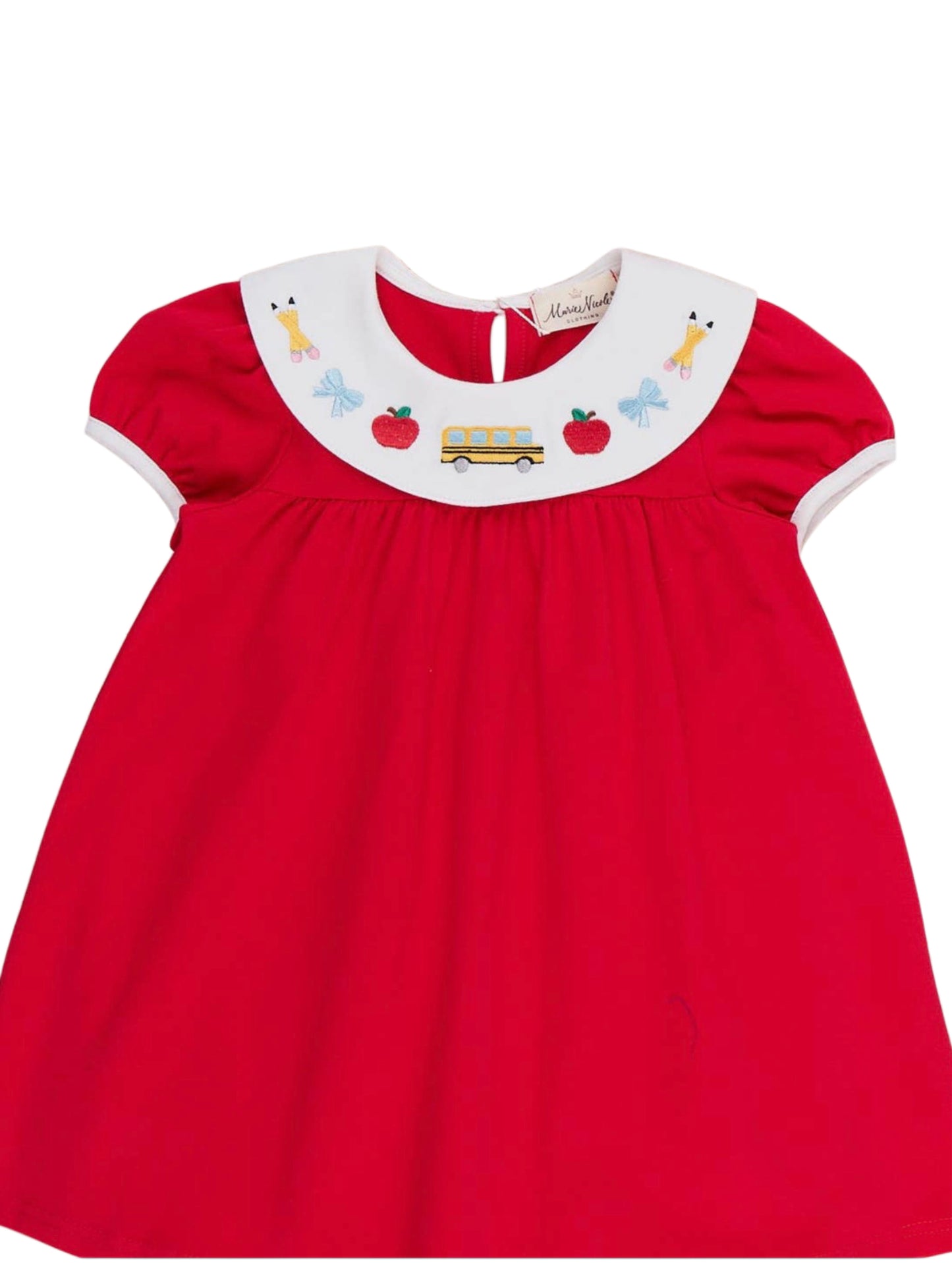 Back to school red dress