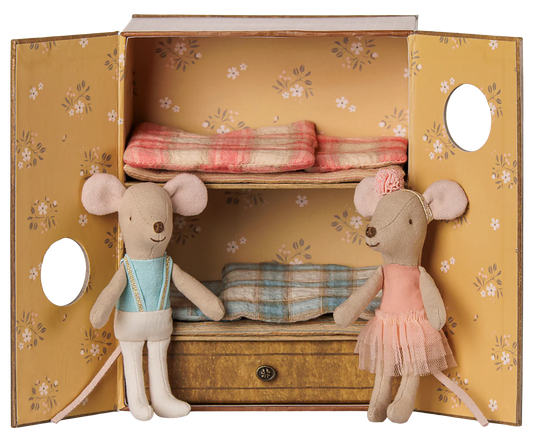Preorder Ballet mice in dance studio, Little sister and brother