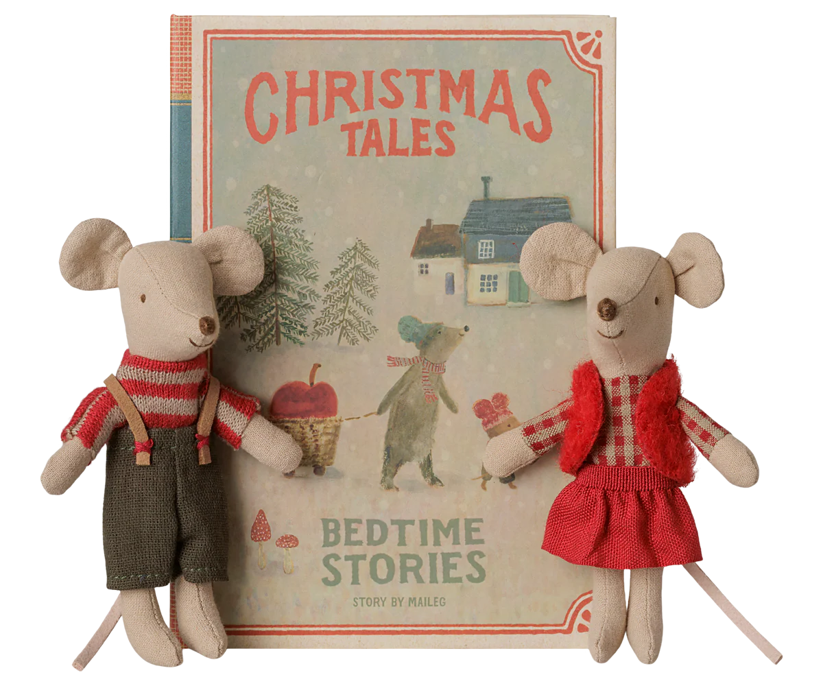 Preorder Christmas twin mice little brother. Little sister in book