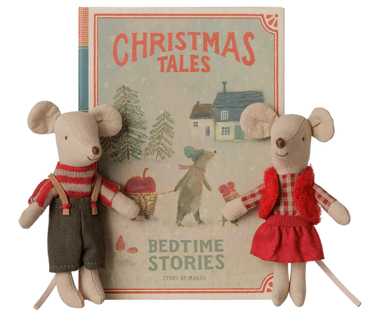 Preorder Christmas twin mice little brother. Little sister in book