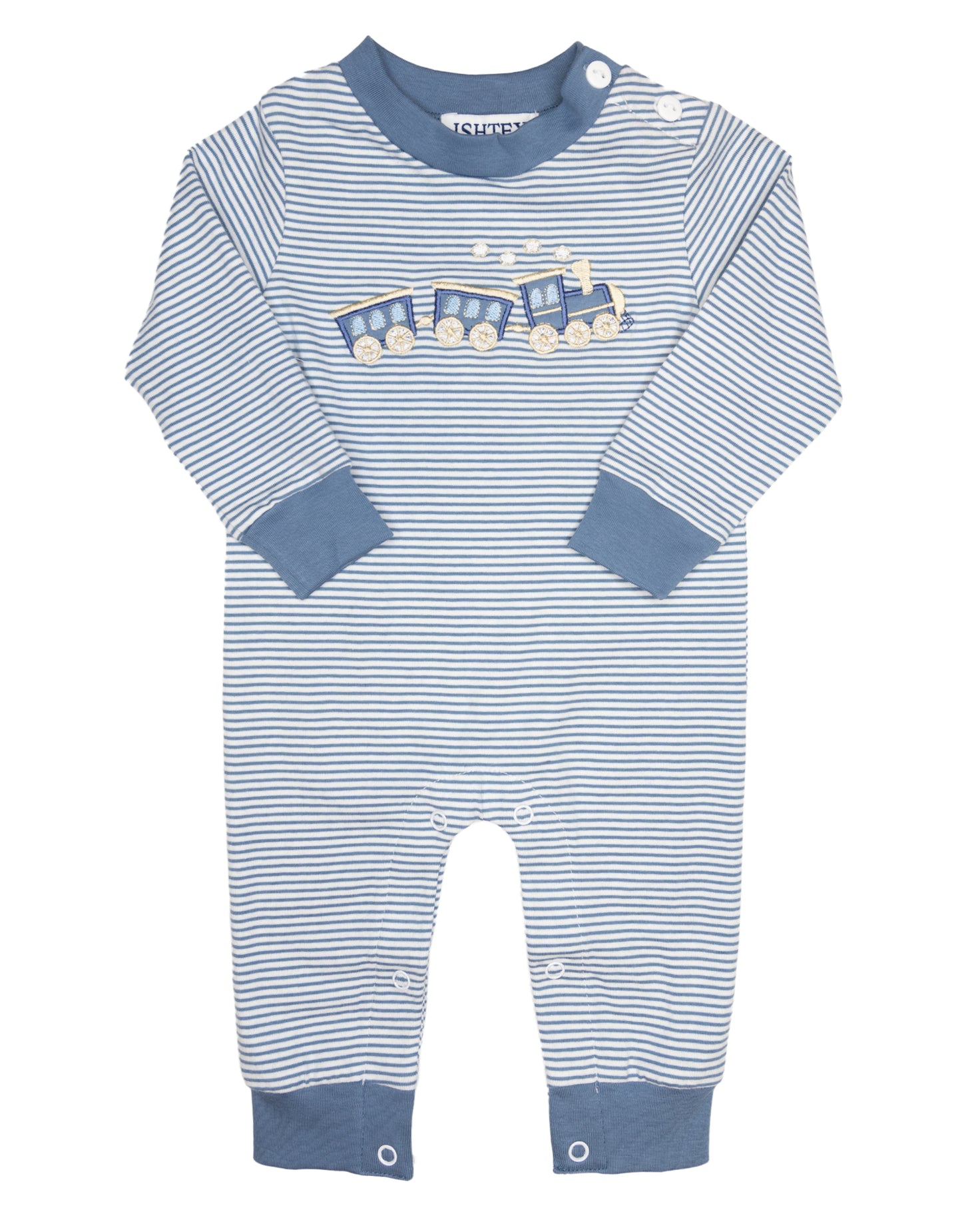 Train boys romper