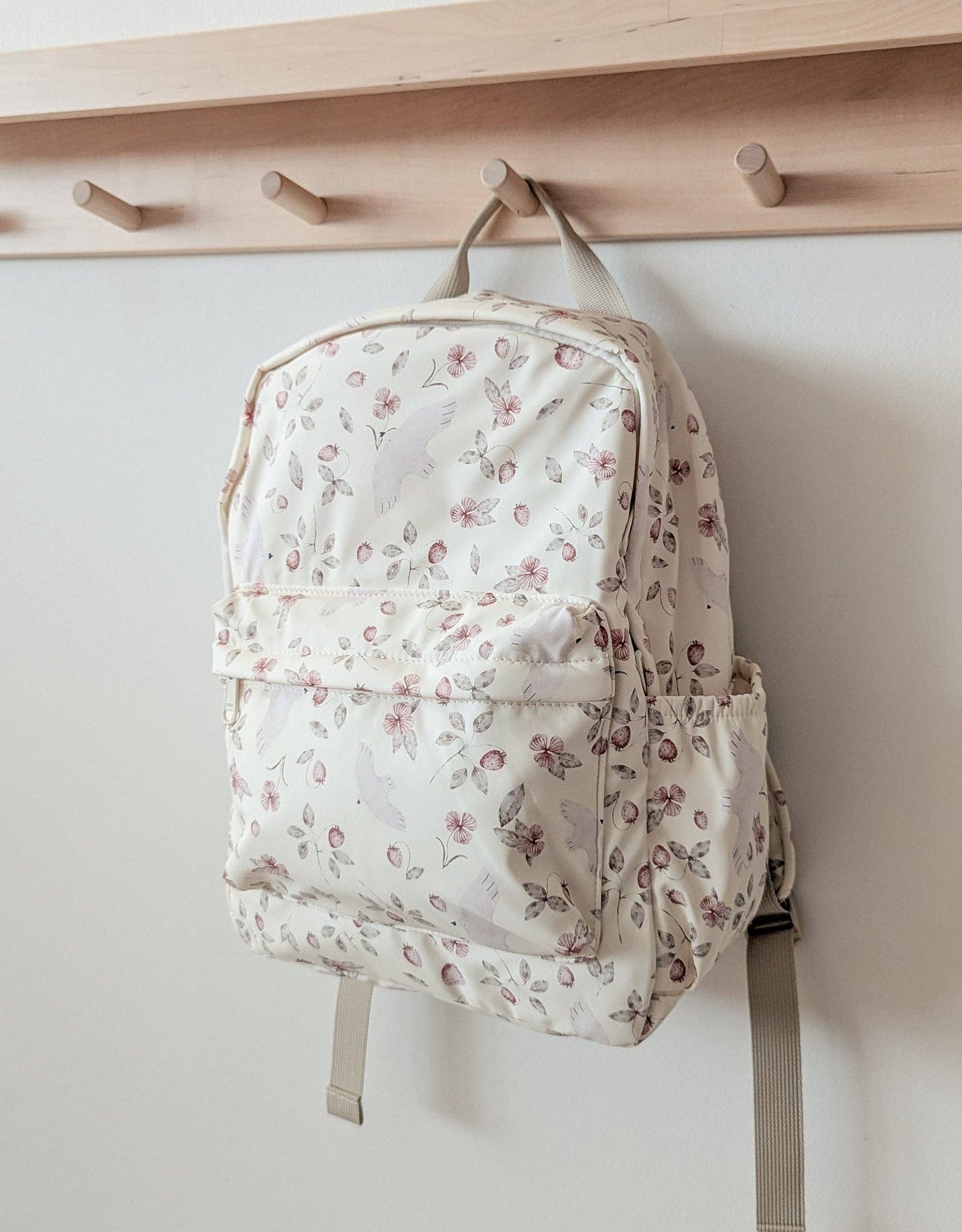 Mini Backpack - Flowers and birds