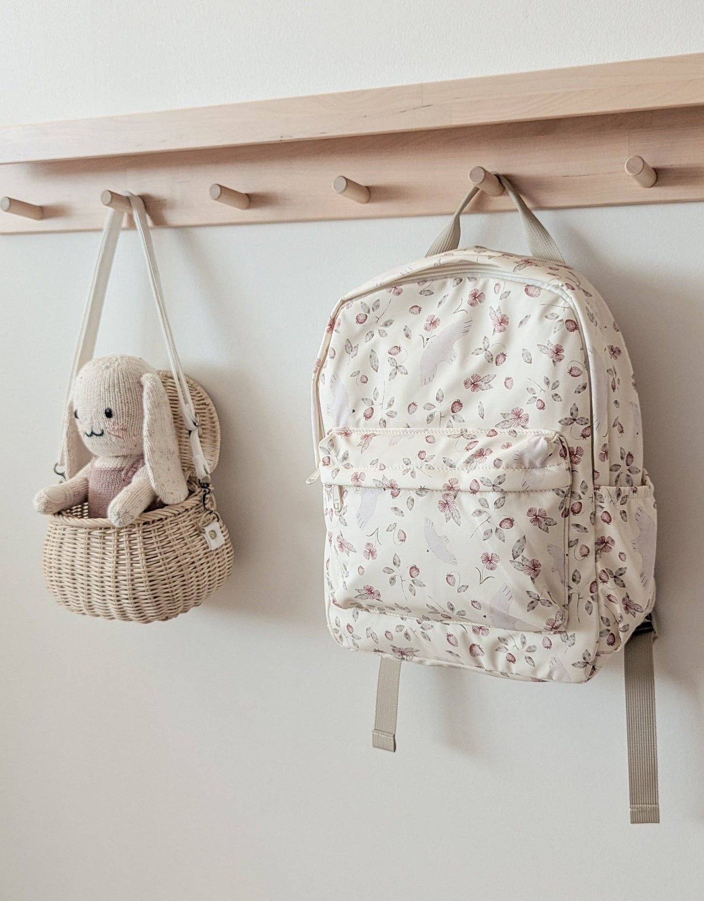Mini Backpack - Flowers and birds