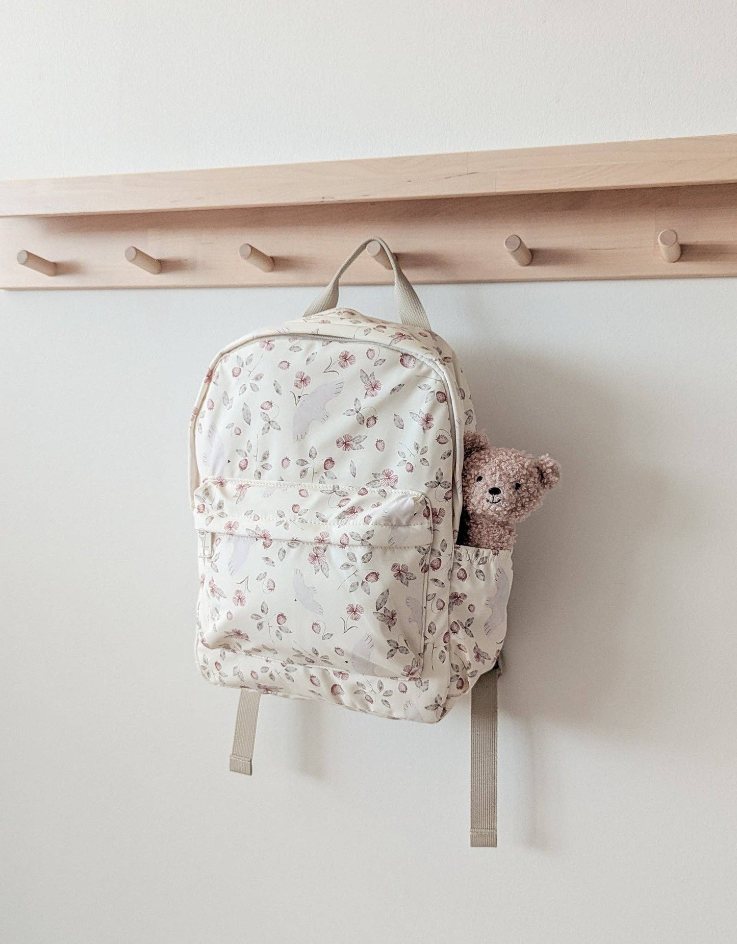 Mini Backpack - Flowers and birds
