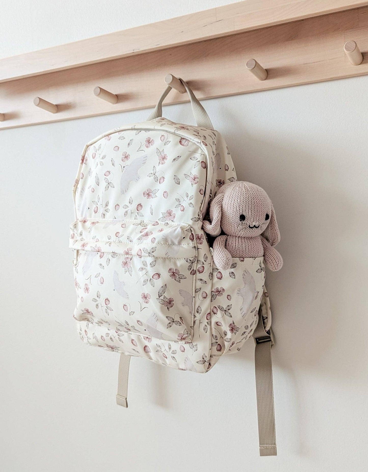 Mini Backpack - Flowers and birds