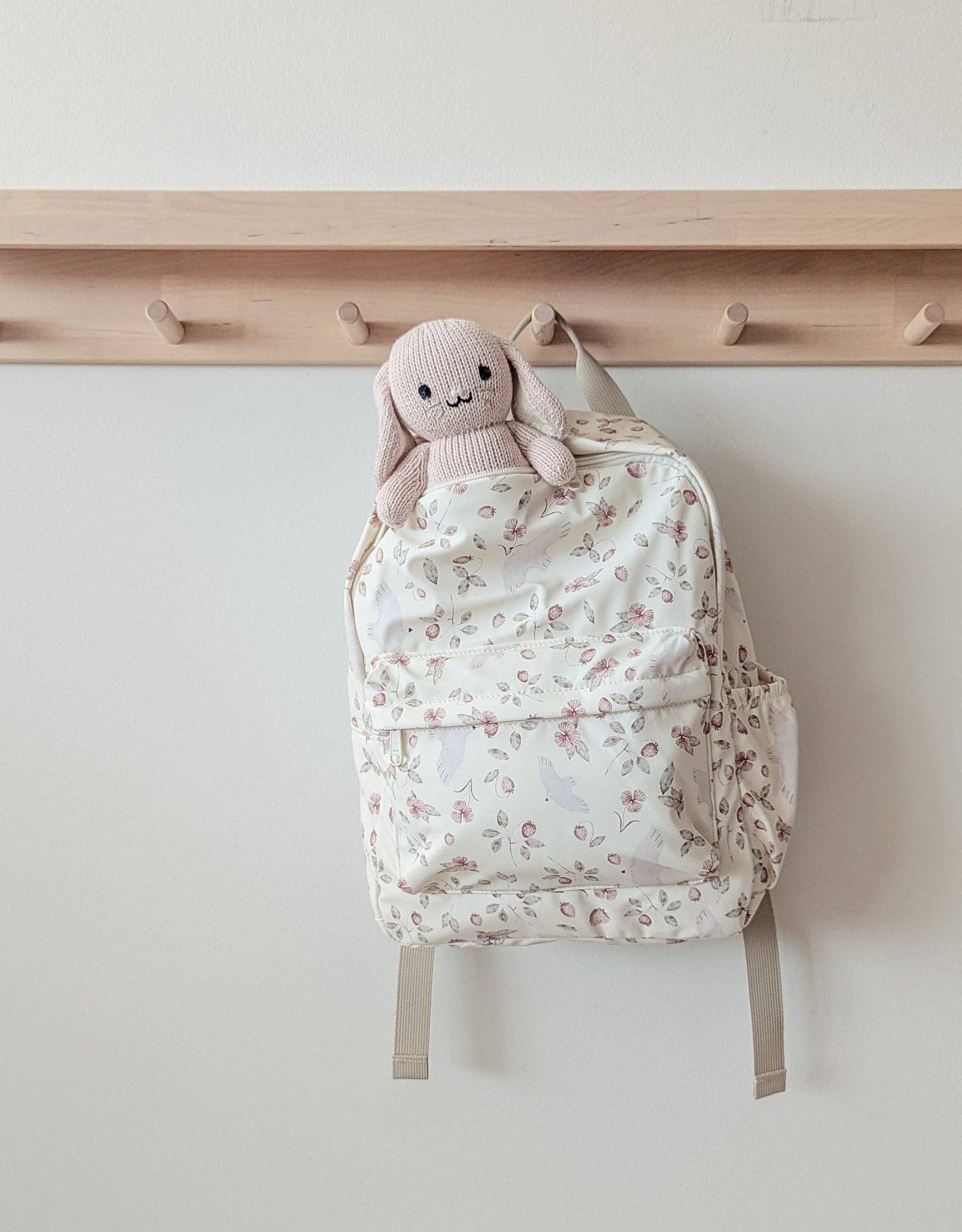Mini Backpack - Flowers and birds