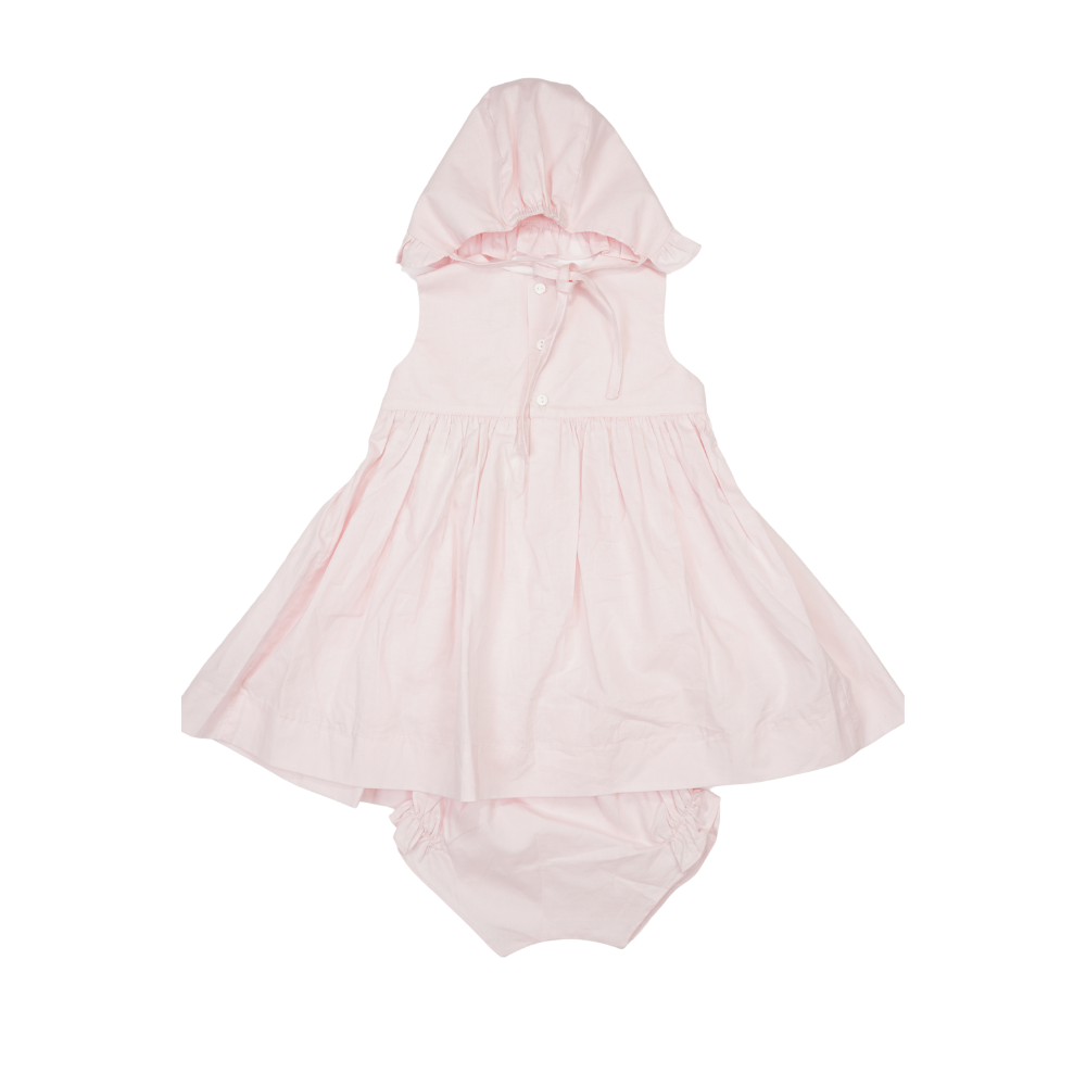 Smocked Dress with Bonnet