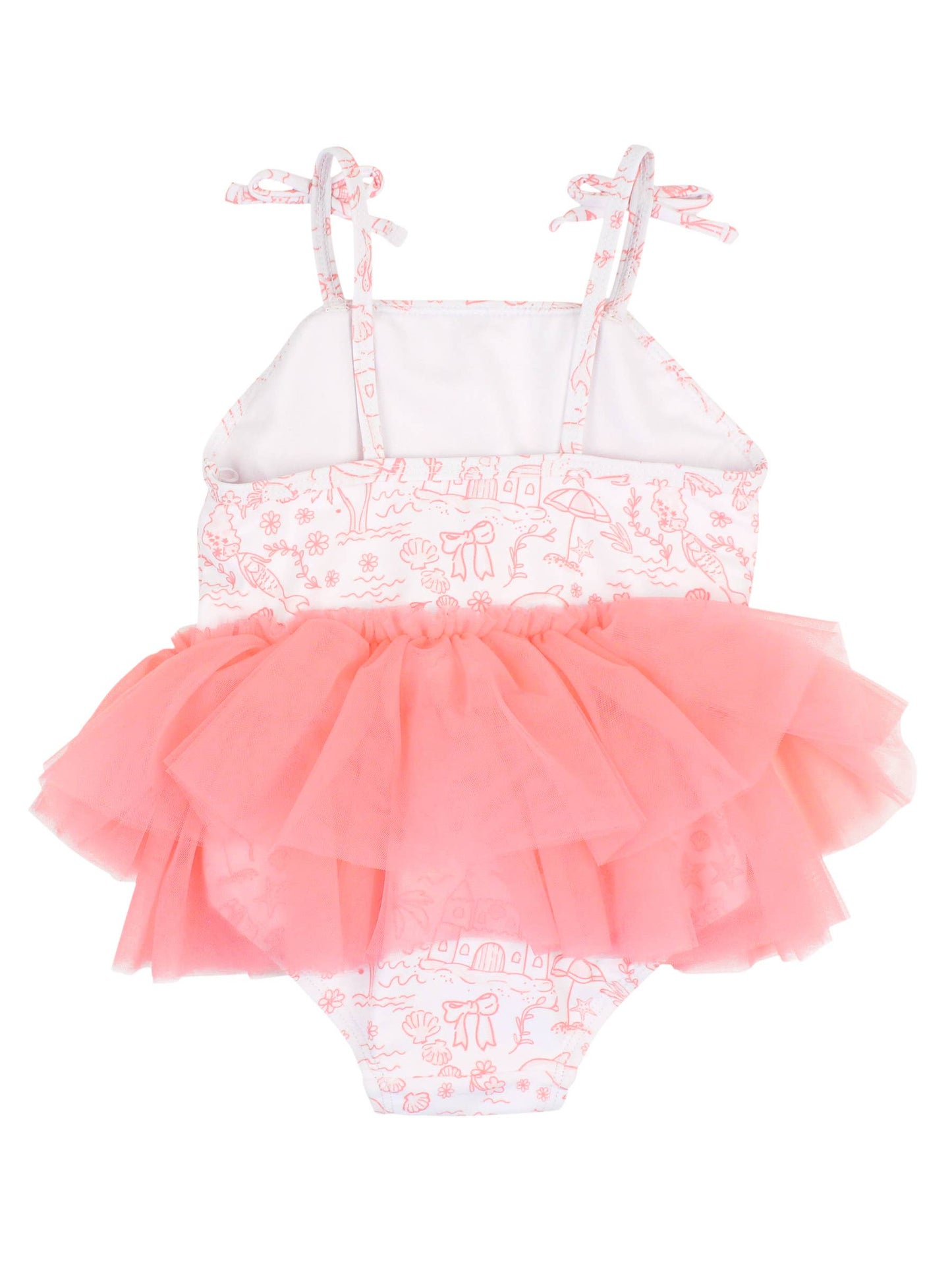 Tulle One Piece Swim